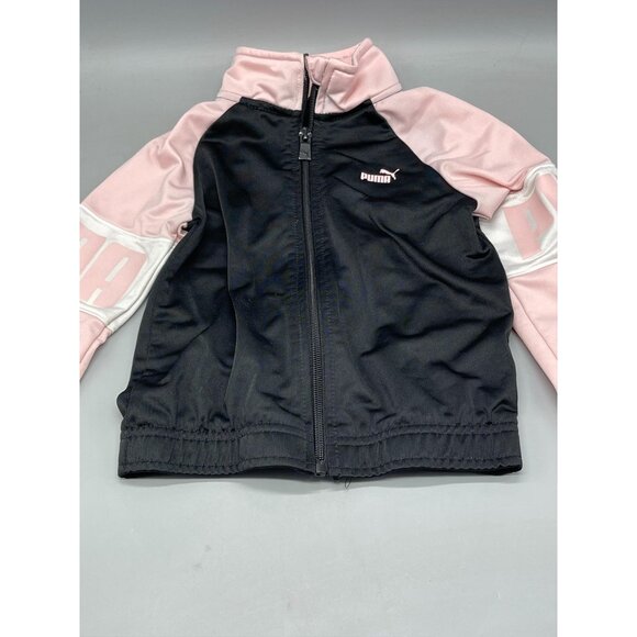 Puma jogger suit sweatshirt pants zip up elastic waist pockets puma kids 4 READ - Picture 3 of 11